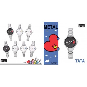 BTS (방탄소년단) - BT21 OST Jewelry (Simple Metal Watch / Silver Mesh Watch)